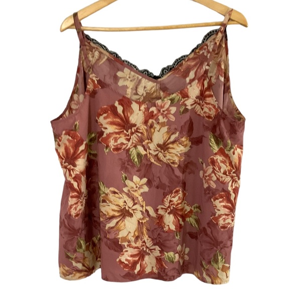 Torrid Chablis Lace Trim Cami Camisole W/ Black Lace V Neck Women’s 12 - Picture 2 of 14